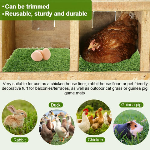 Drainage design on Herxsin pads helps keep nesting areas drier and cleaner.