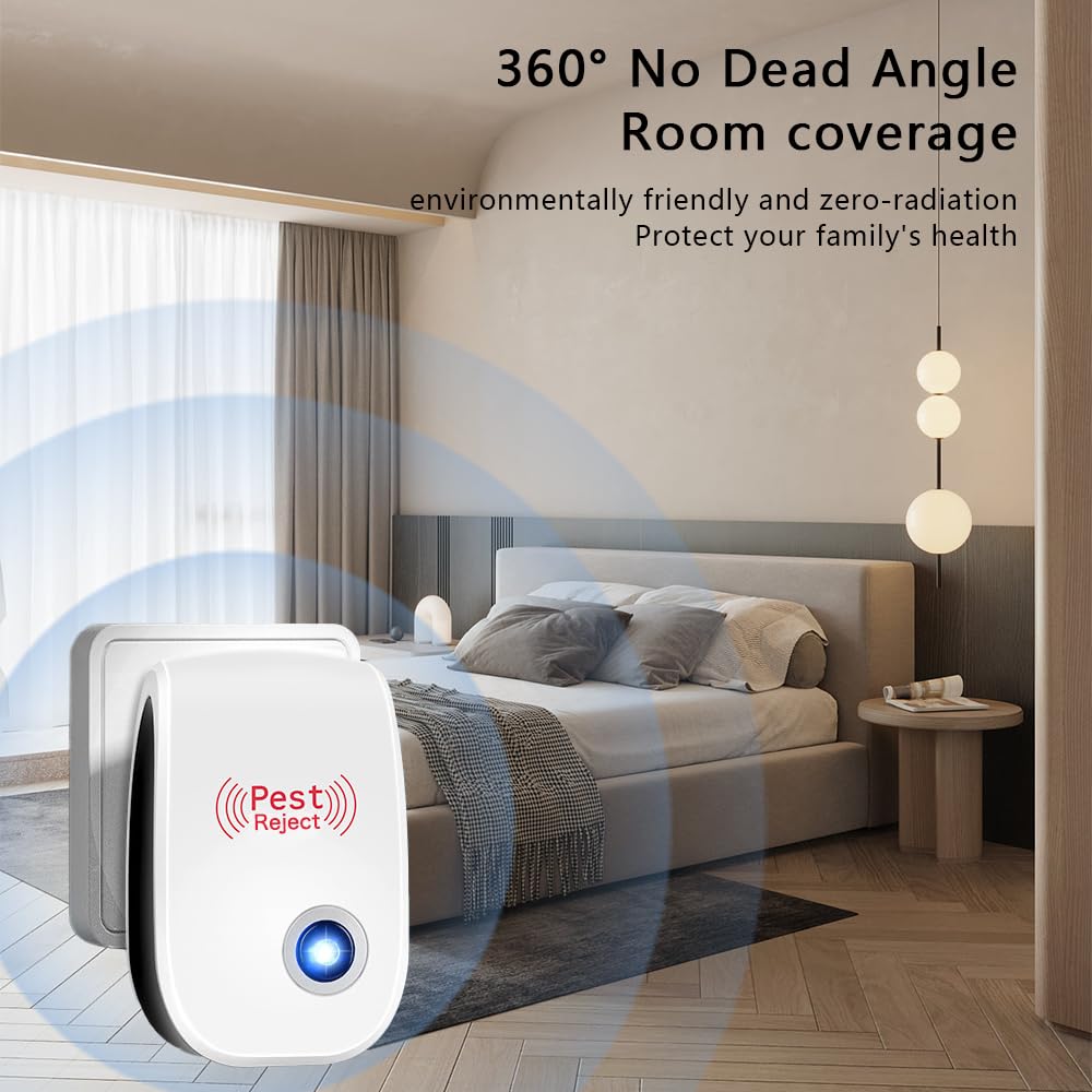 Hescaz Ultrasonic Pest Reject simple plug-in installation.