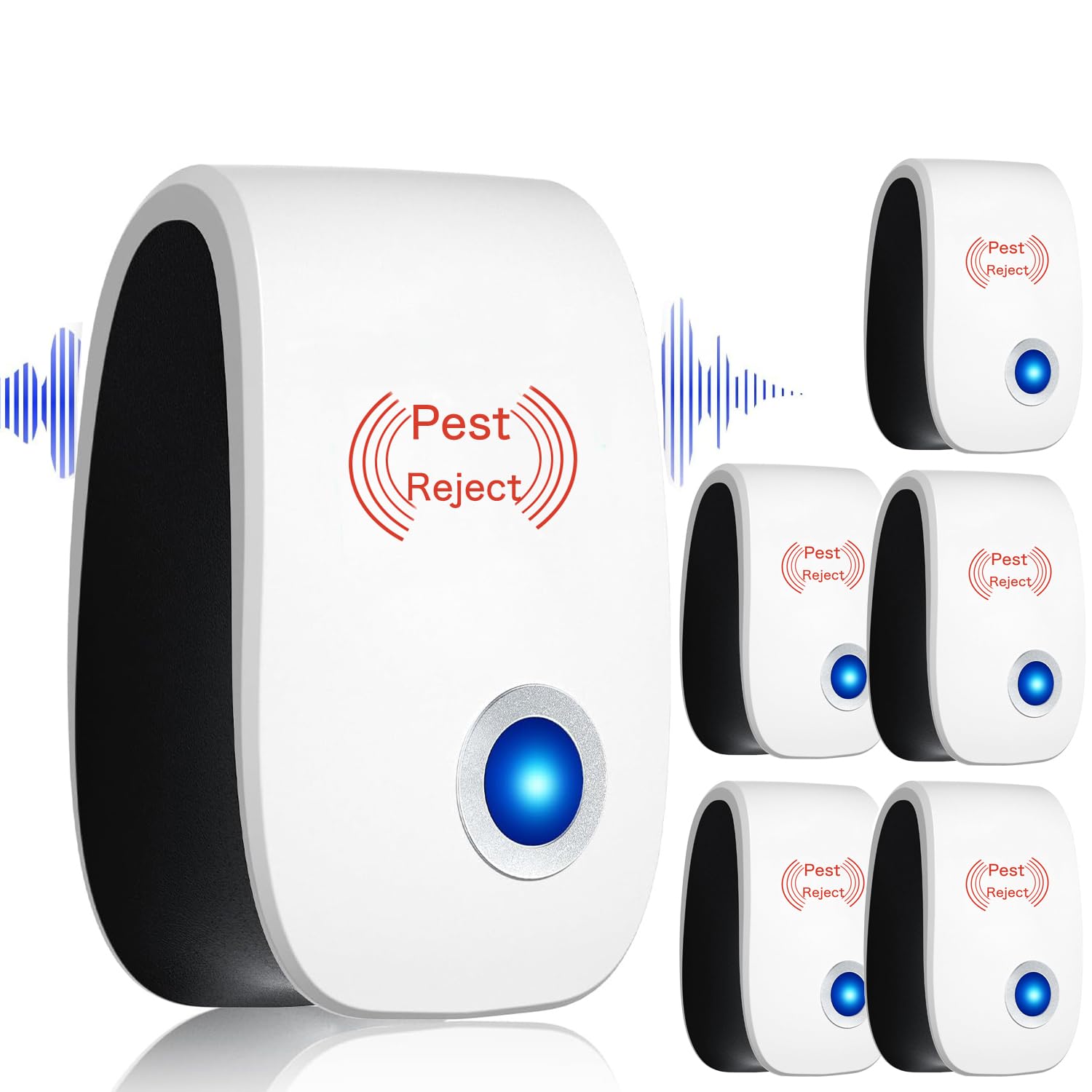Hescaz Ultrasonic Pest Reject plug-in wall unit deters pests without chemicals.