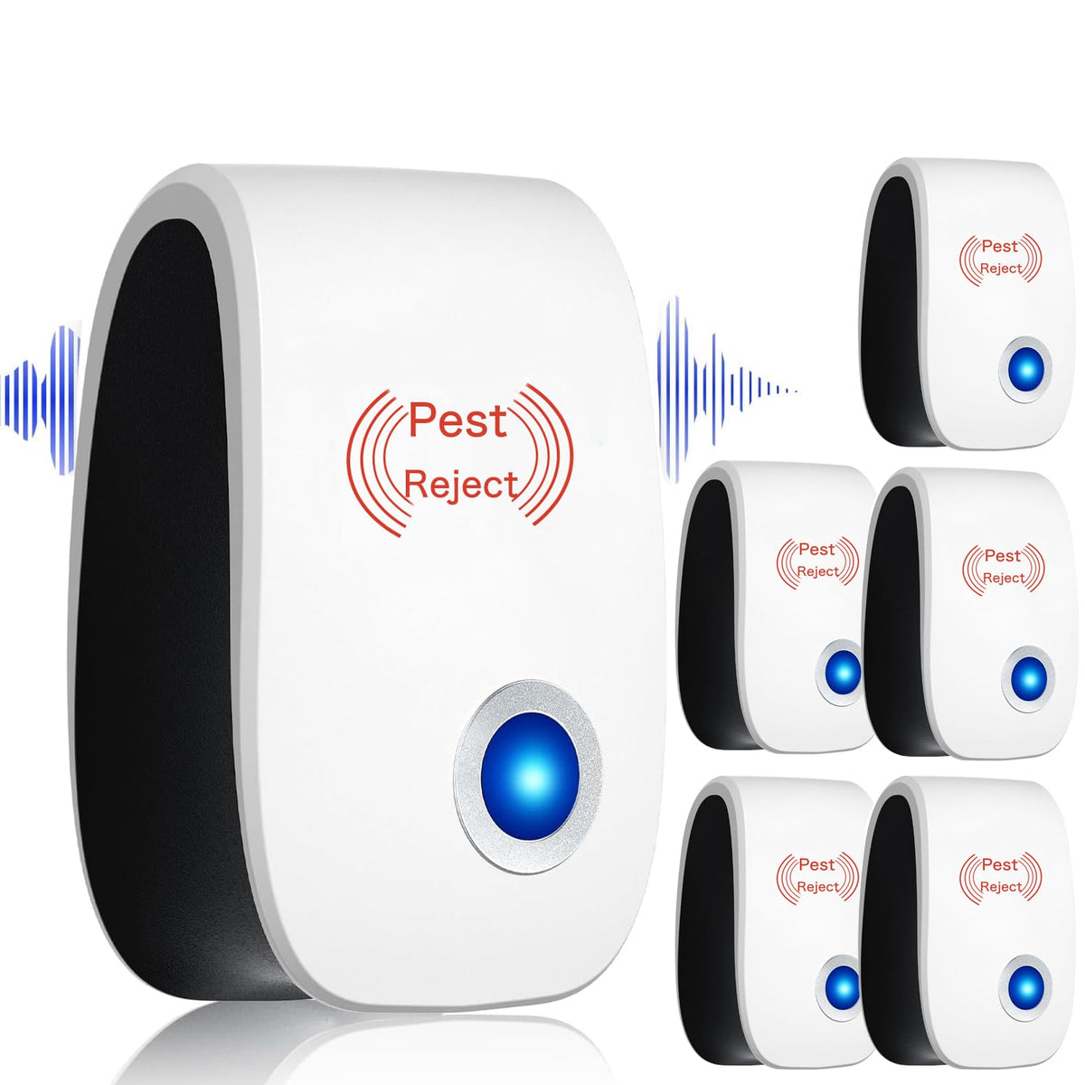 Hescaz Ultrasonic Pest Reject plug-in wall unit deters pests without chemicals.