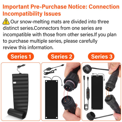 HETFOENT heated snow mats at porch entry melt snow quickly for dry steps