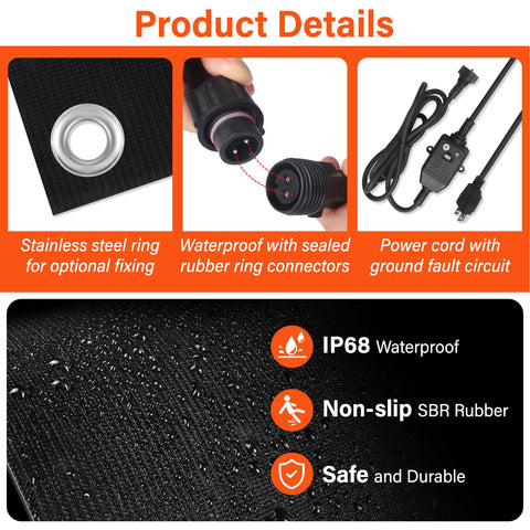 HETFOENT leakage protection plug with REST and TEST indicators