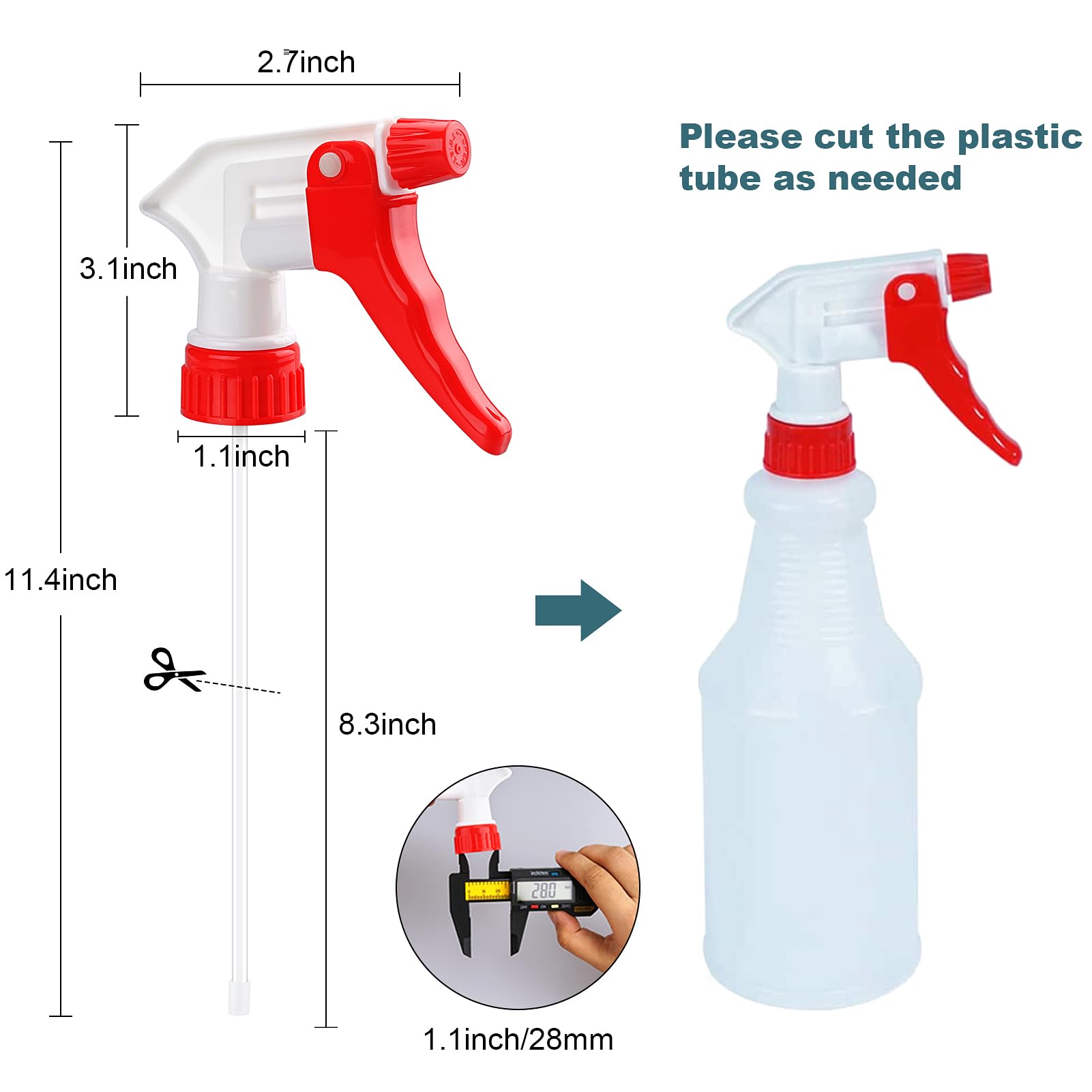 Hethyo adjustable head sprayer enables spray, stream, and off modes for versatile cleaning.
