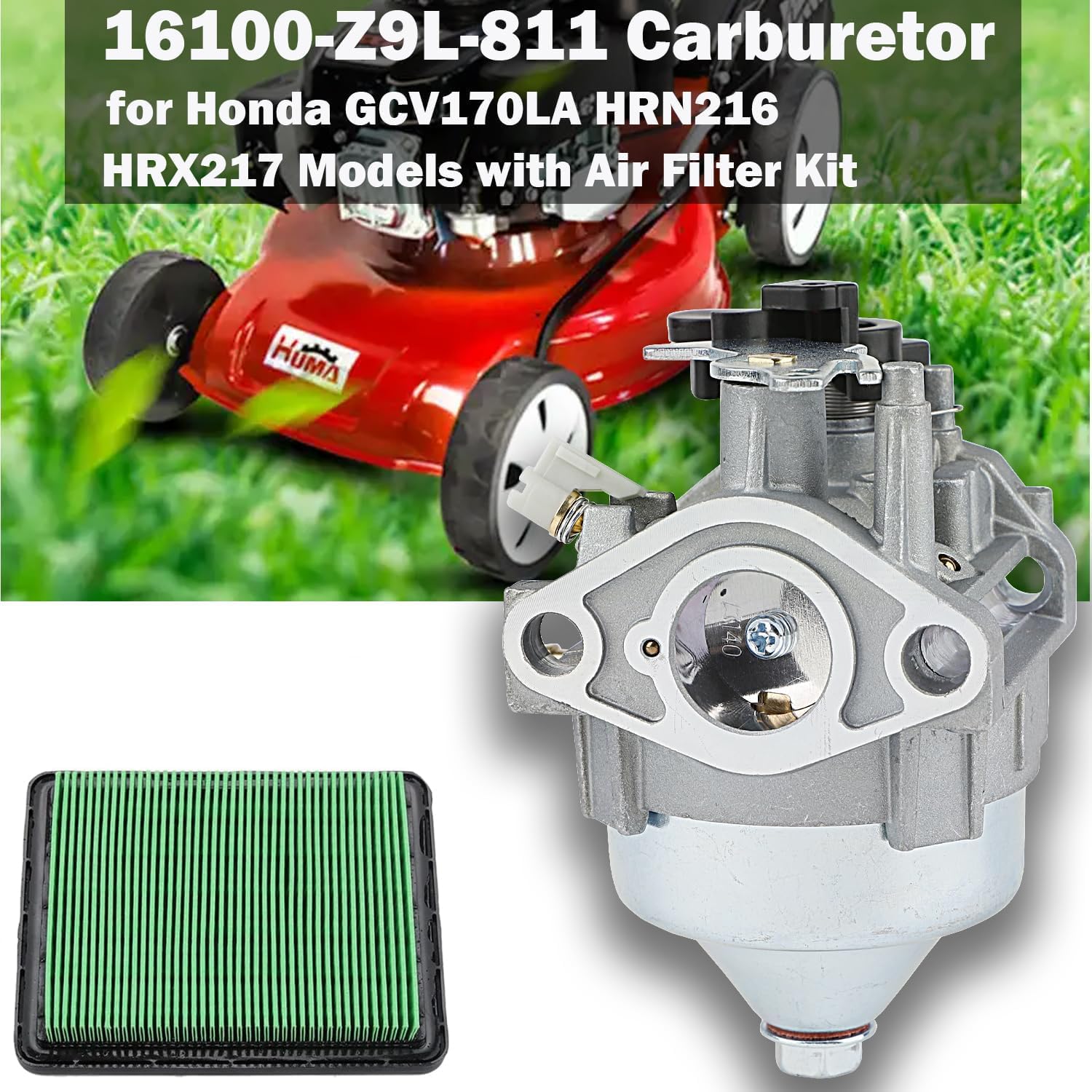 16100-Z9L-811 carburetor by Hettluo for GCV170 engines ensures proper fit