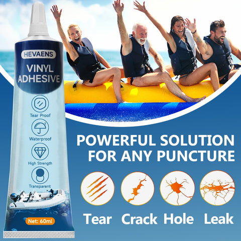 HEVAENS transparent patches provide UV-resistant, color-safe repairs on inflatables.