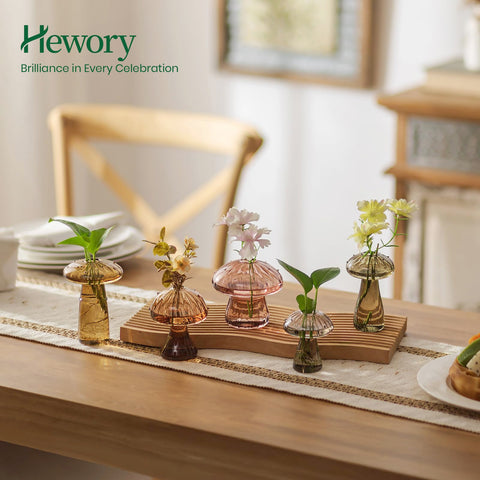 Hewory propagation jars with 0.7 inch opening support plant cuttings