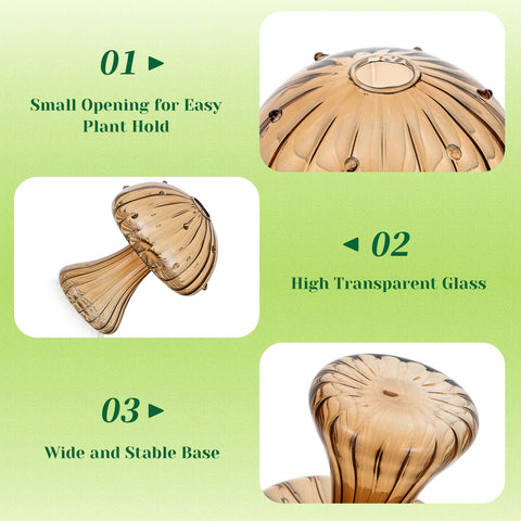 Hewory mushrooms add whimsy to decor and make thoughtful gifts