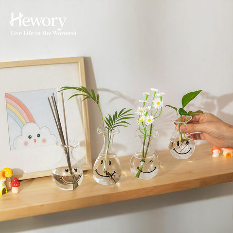 Hewory Smiley Face Planter water level visibility supports root monitoring for healthy propagation