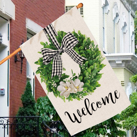 Hexagram double-sided flag design visible from both sides for enhanced curb appeal