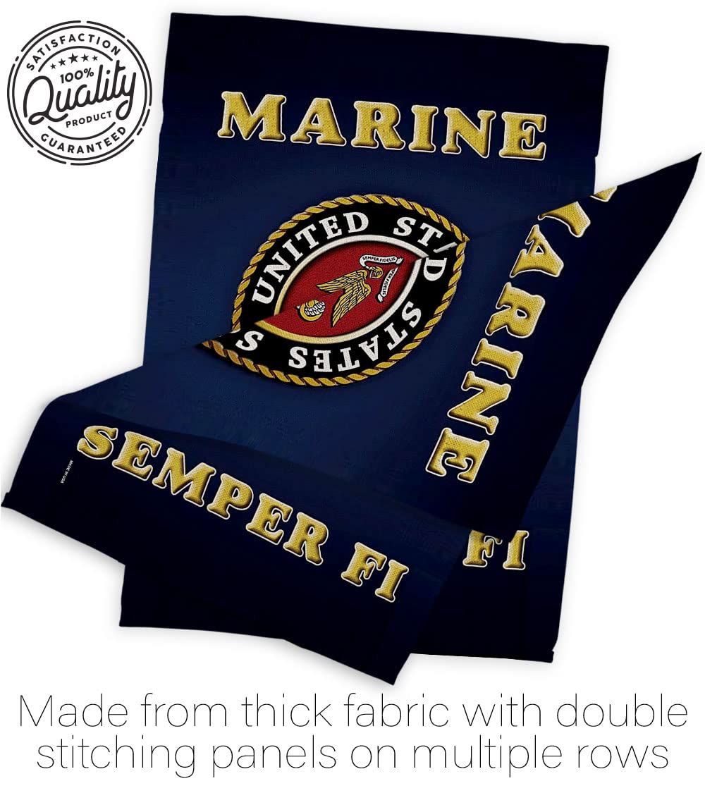 Hexagram USMC flag made in USA highlighting quality