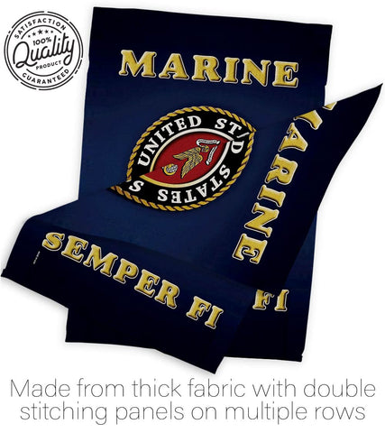 Hexagram USMC flag made in USA highlighting quality