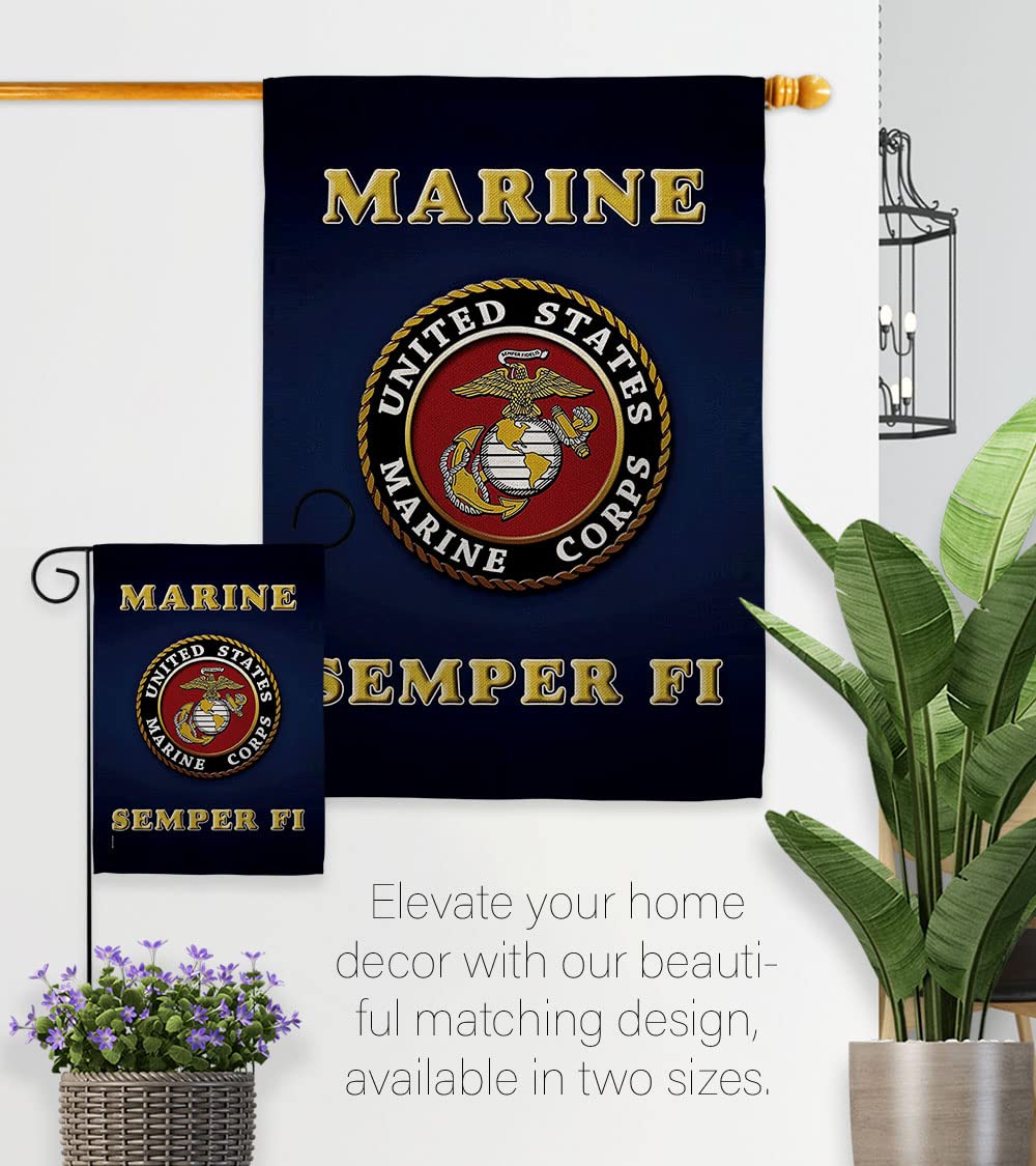 Hexagram USMC flag official licensed holographic label detail