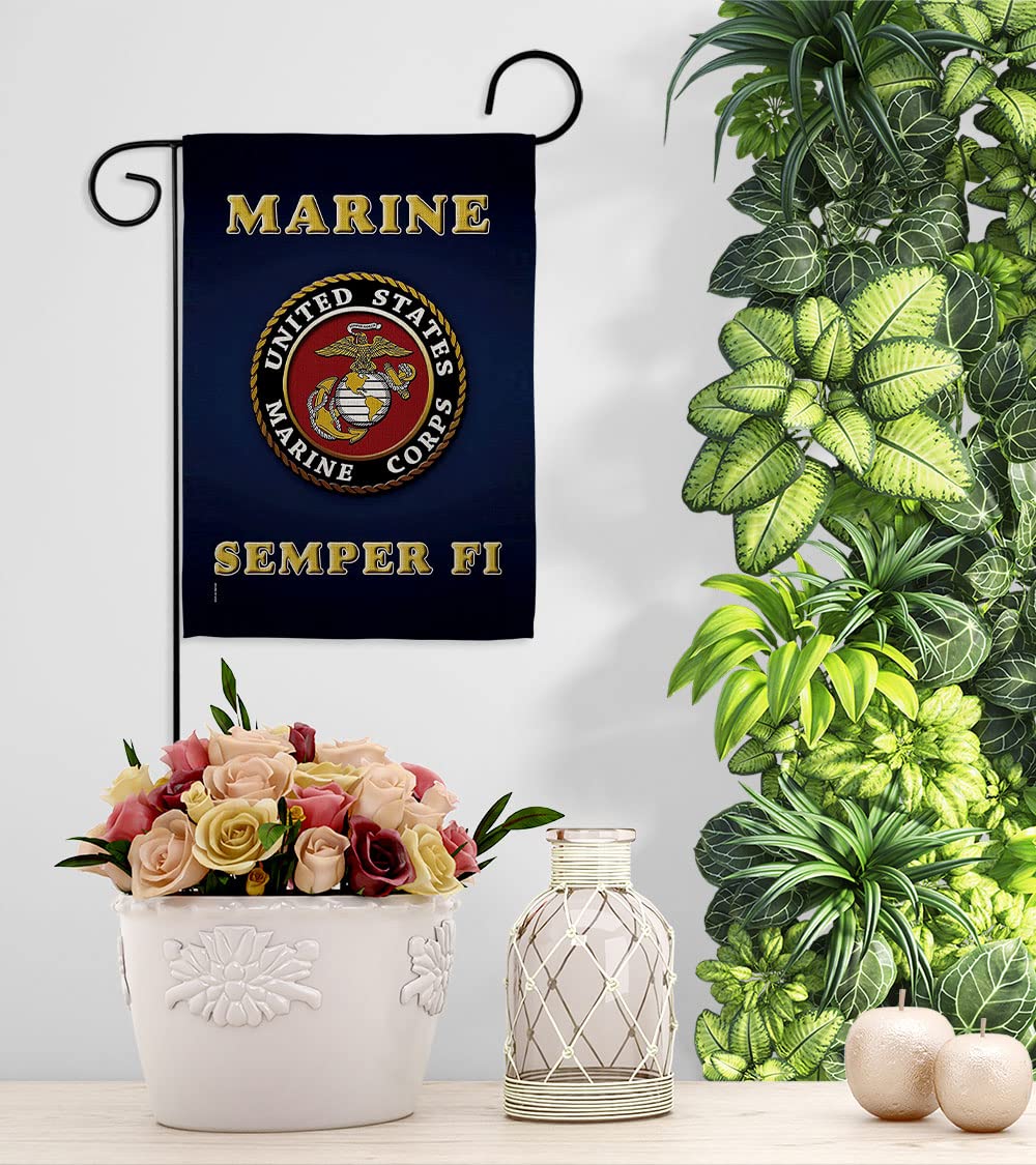 Hexagram USMC flag vibrant colors endure outdoor display across seasons