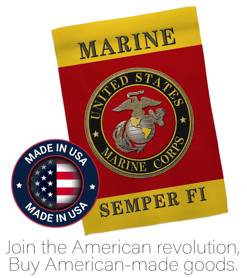 Hexagram USMC Semper Fi flag suitable for outdoor and indoor display.