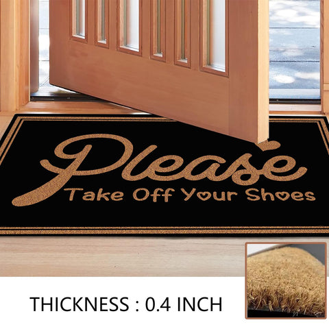 HEYAOBAIHUO non-slip backing demonstrates stable placement on indoor or outdoor floors.
