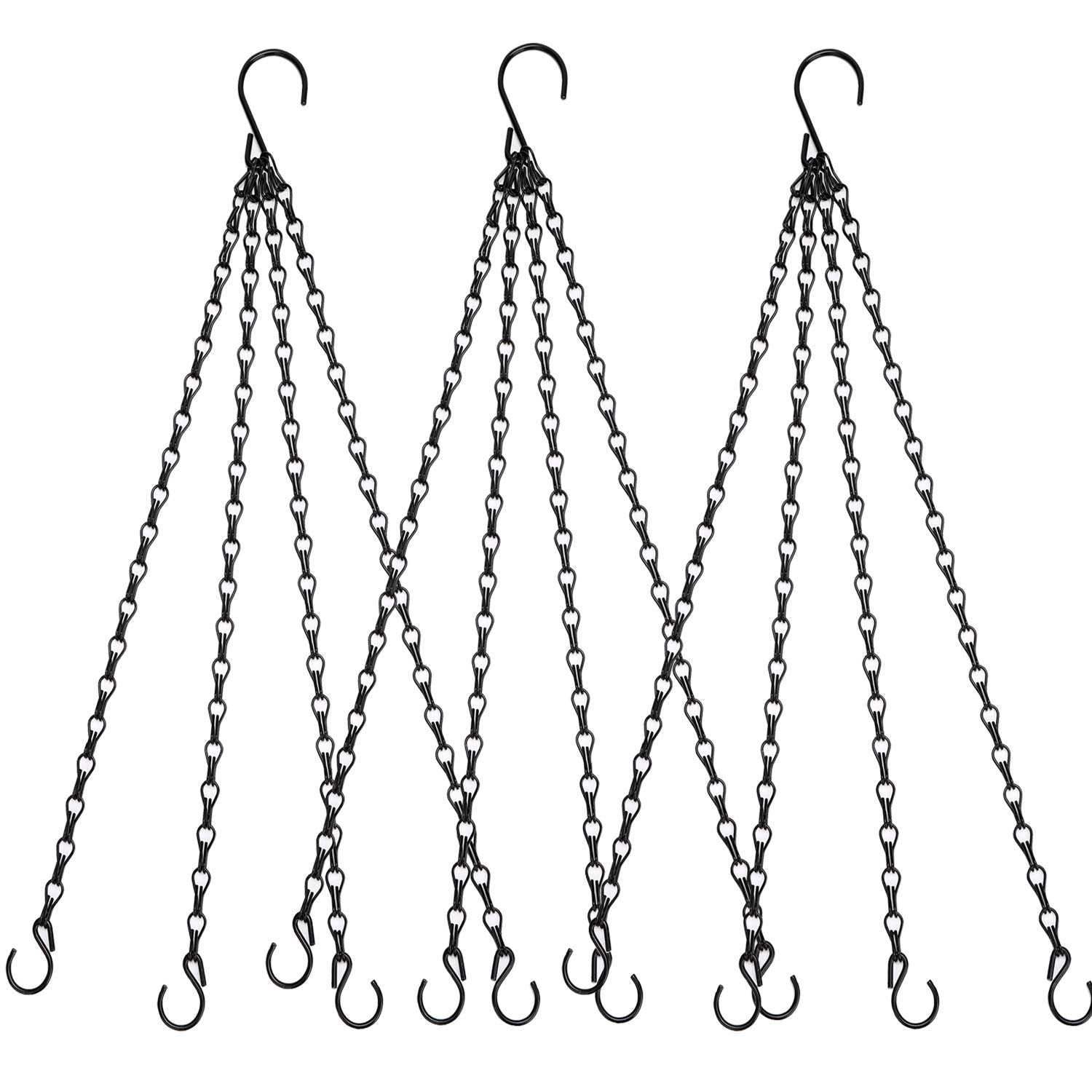 Heybe hanging chains 23in four-leads for sturdy indoor plant display