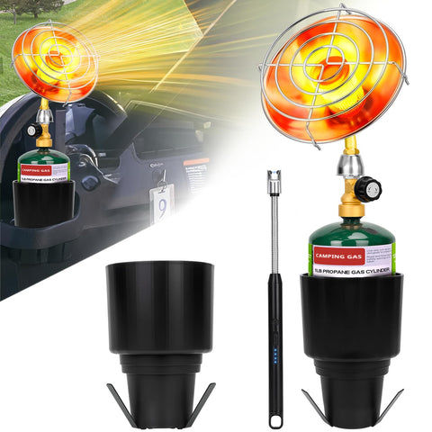 HEYDUOTON gift-ready outdoor heater appeals to golf enthusiasts.