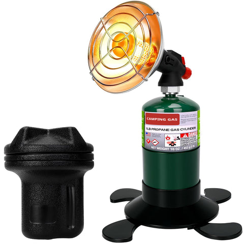 HEYDUOTON portable propane heater in camping setup delivers quick warmth
