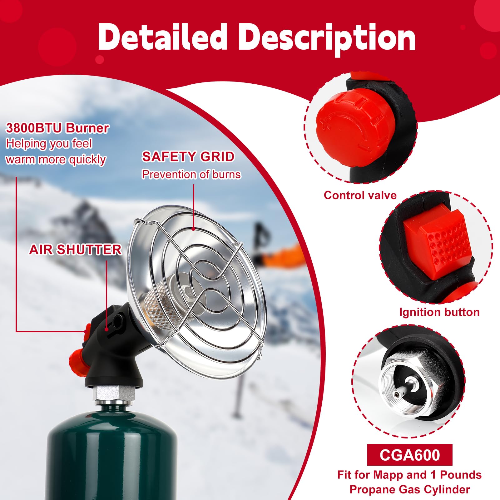 HEYDUOTON storage case protects the burner during transport