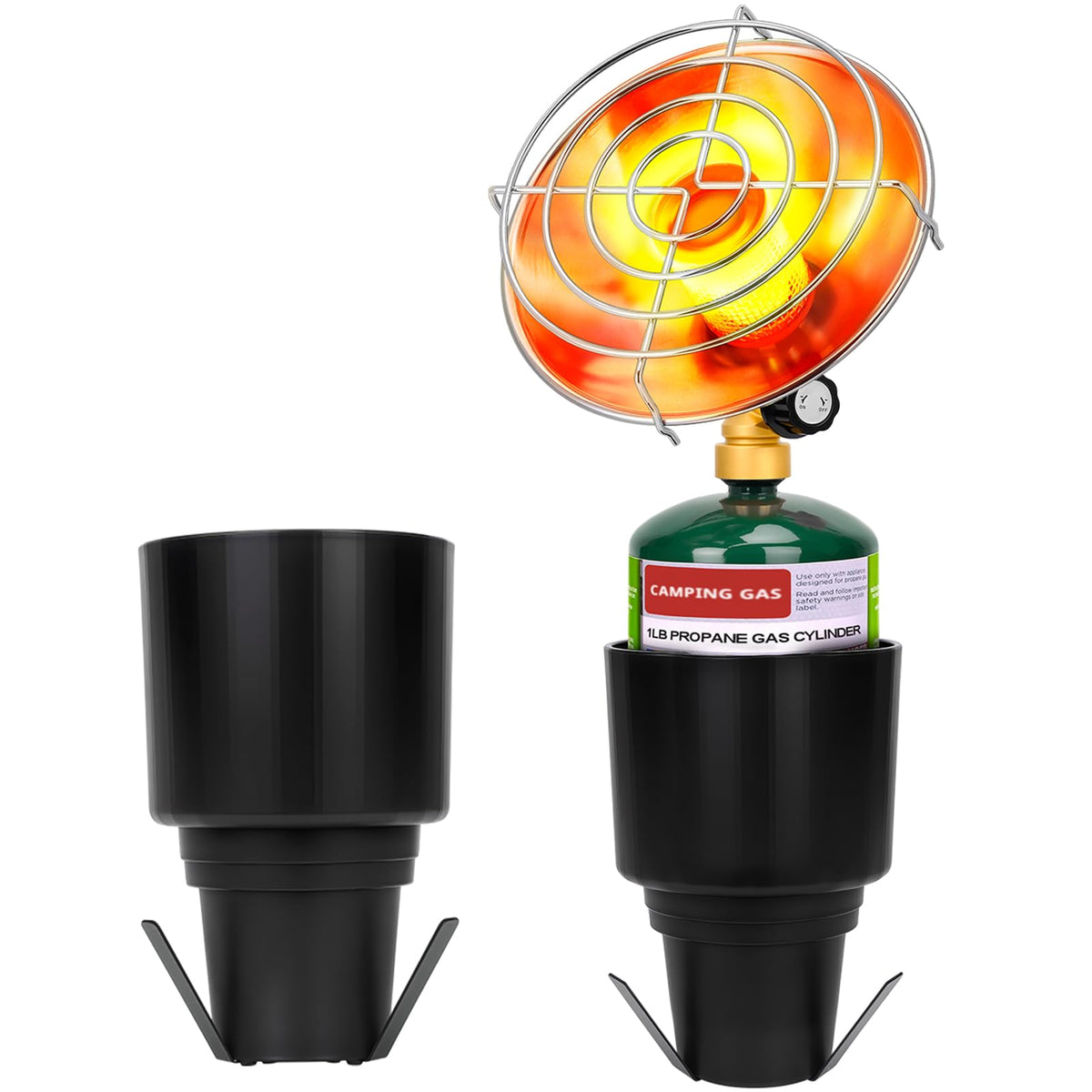 HEYDUOTON propane golf cart heater compact design provides instant warmth for chilly rounds.