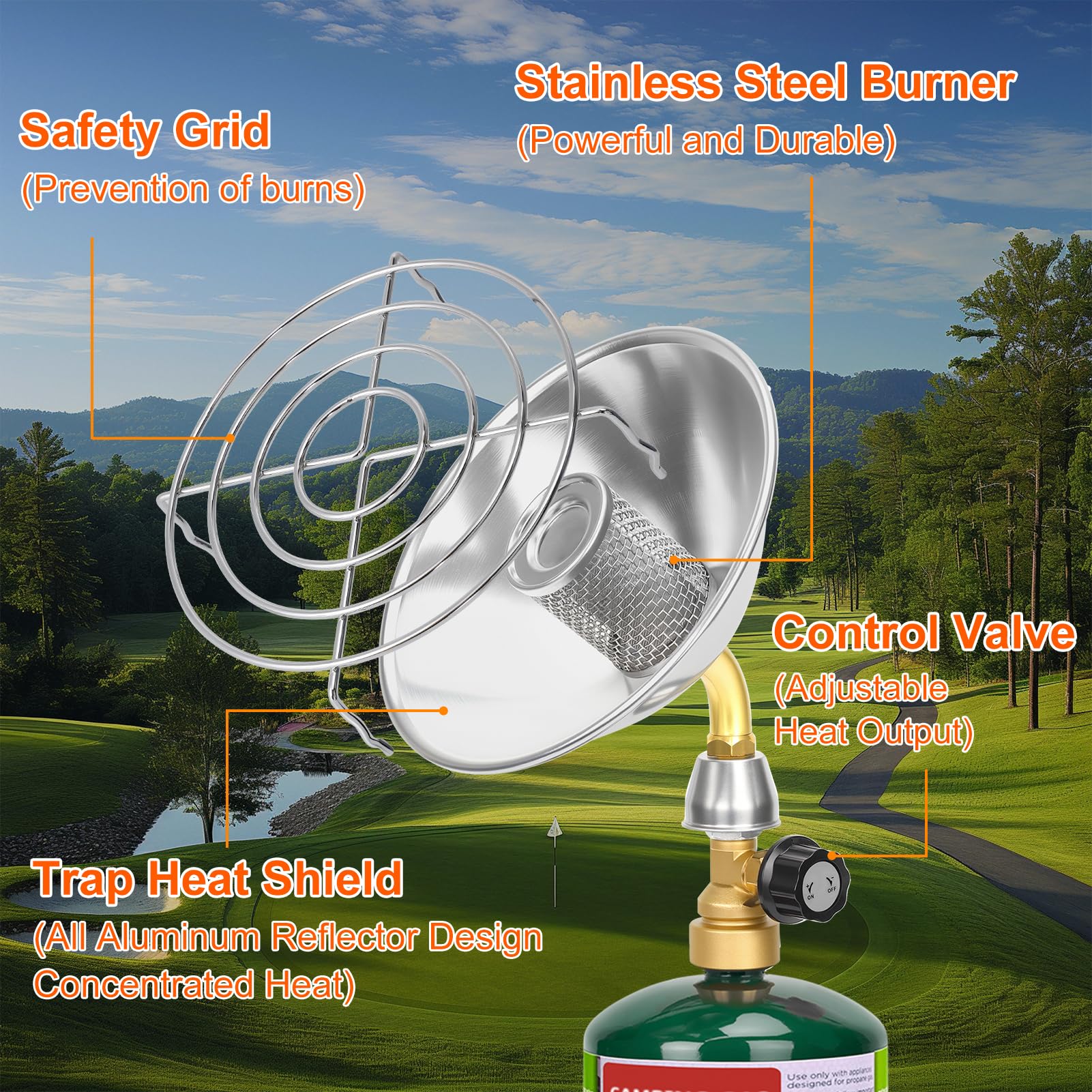 HEYDUOTON exterior face guard enhances safety during outdoor use.