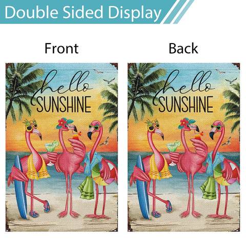 Heyfibro 12x18 garden flag - classic outdoor decor size.