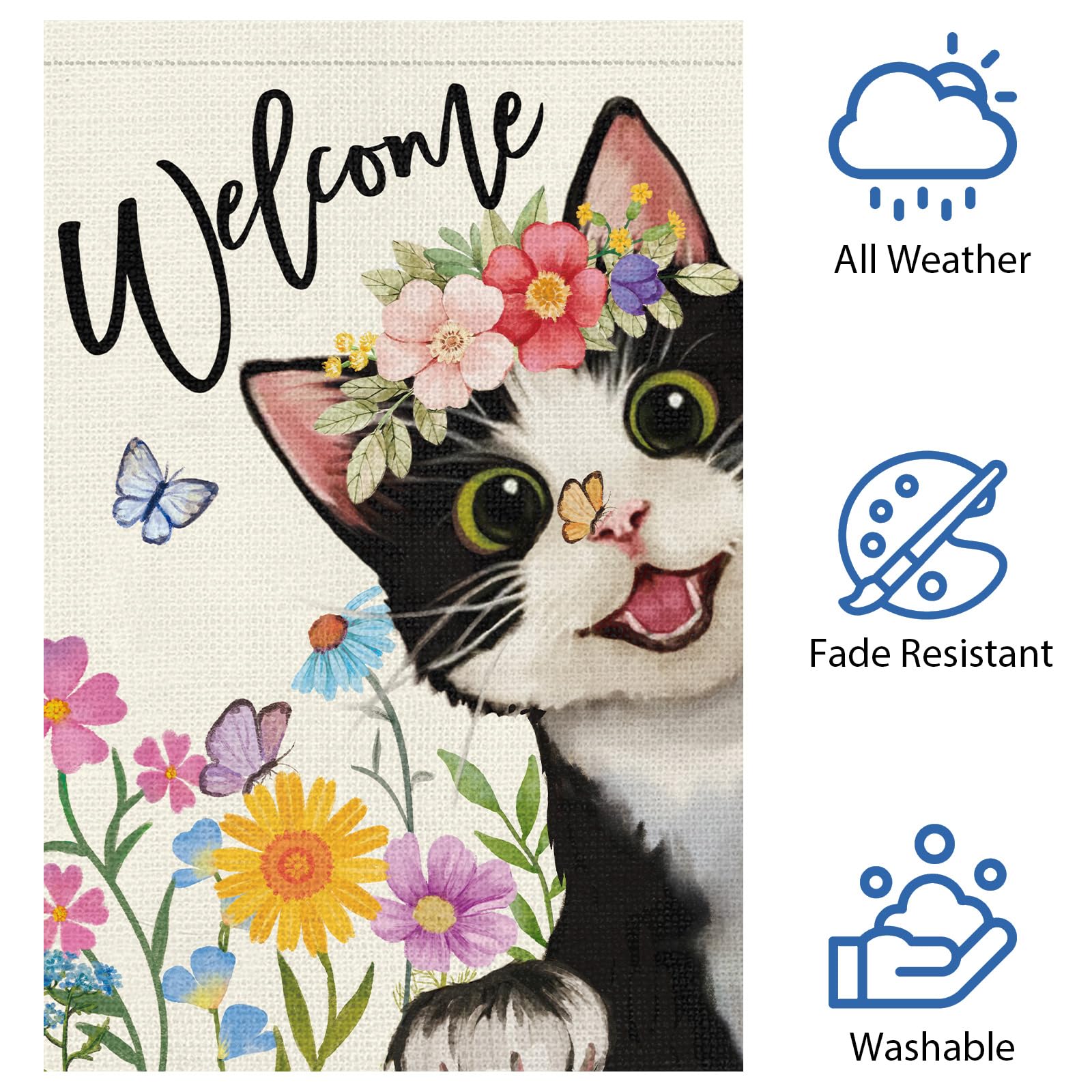 Heyfibro 12x18 garden flag is lightweight and weather resistant