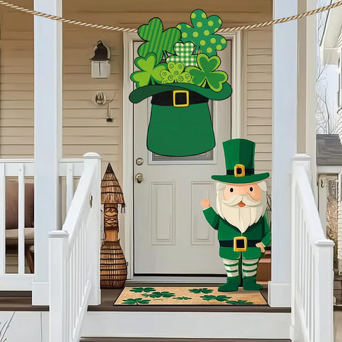Heyfibro festive garden flag elevates yard ambience for St Patrick's Day.