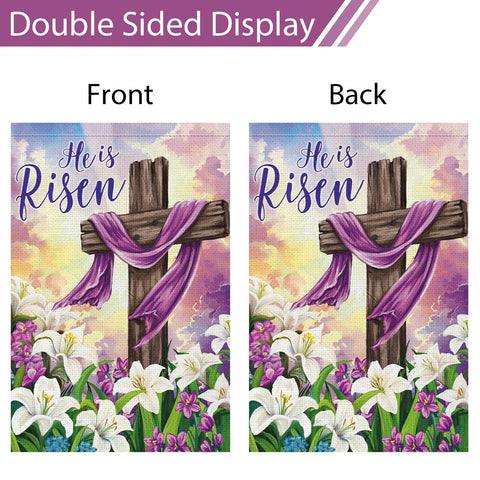Heyfibro durable polyester Easter flag withstands seasonal weather