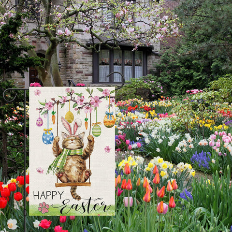 Heyfibro outdoor seasonal garden flag for festive curb appeal.