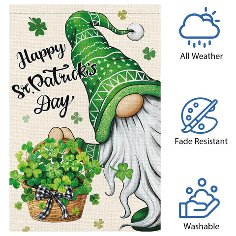 Heyfibro shamrocks and gnome design adds festive appeal to porches and lawns