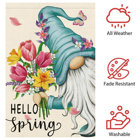 Heyfibro spring decor flag adds color to patios lawns decks and porches