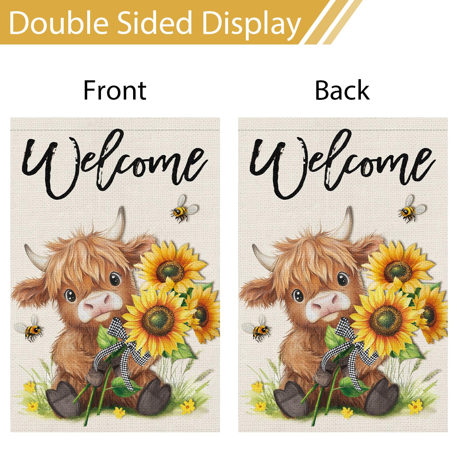 Heyfibro Weather-Resistant Garden Flag withstands sun and rain while keeping colors vibrant