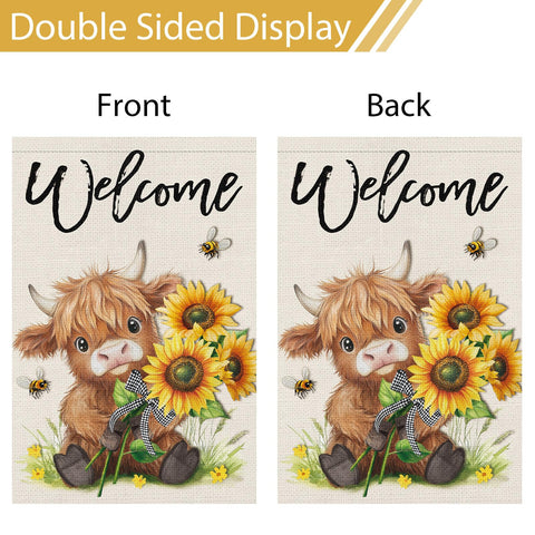 Heyfibro Weather-Resistant Garden Flag withstands sun and rain while keeping colors vibrant