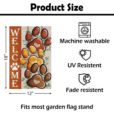 Heyfibro Welcome Garden Flag features two-sided printing for visibility from both sides.