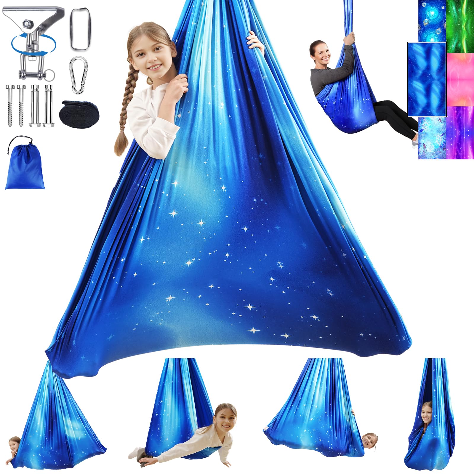 Heyfriday sensory swing with double-layer fabric for durable comfort and daily use
