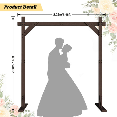 HeyMate Wedding Arch DIY decor ready for flowers ribbons and lights