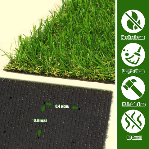 Heyroll outdoor rug turf is easy to cut and clean for any space.