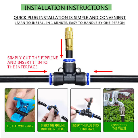 Heyxire greenhouse 360 degree brass spray nozzles provide adjustable spray for precise plant coverage.