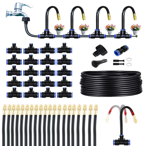 Heyxire greenhouse drip kit parts for DIY irrigation and setup.