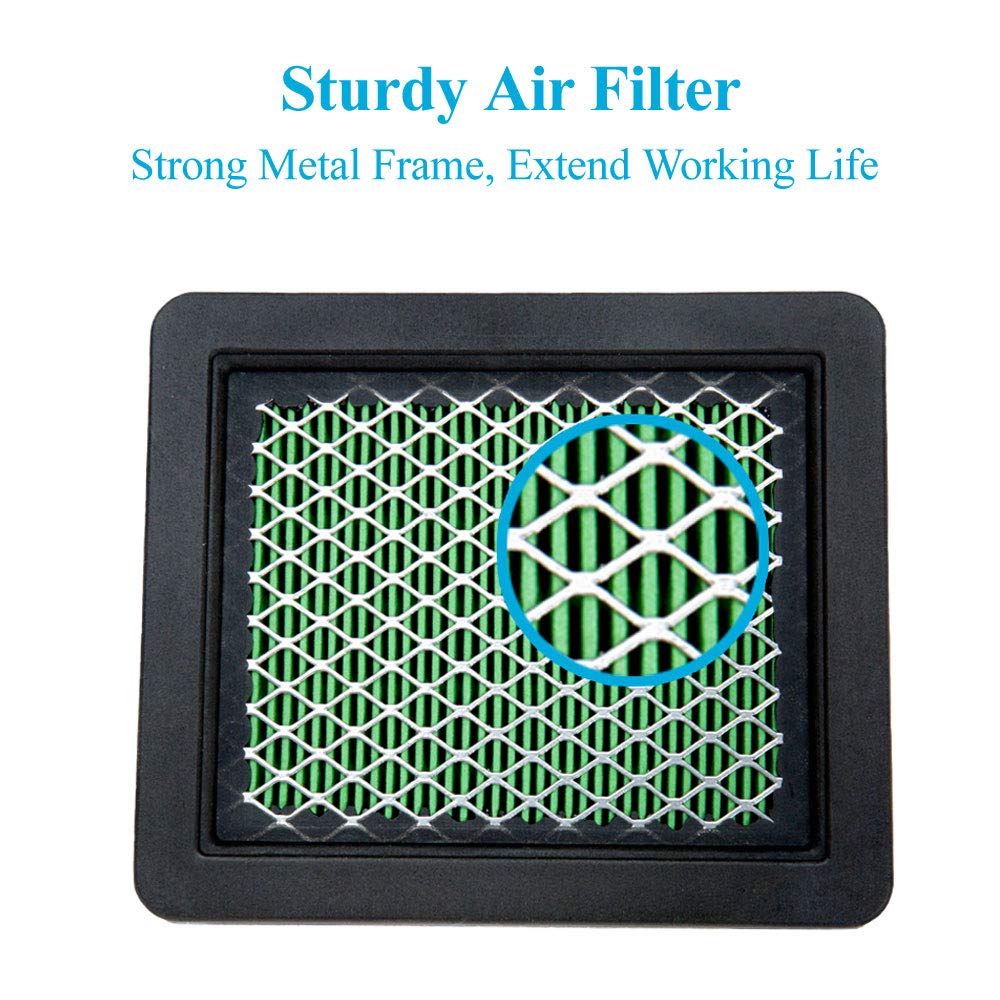 HEYZLASS air filter in hand demonstrating 10-pack value and fit