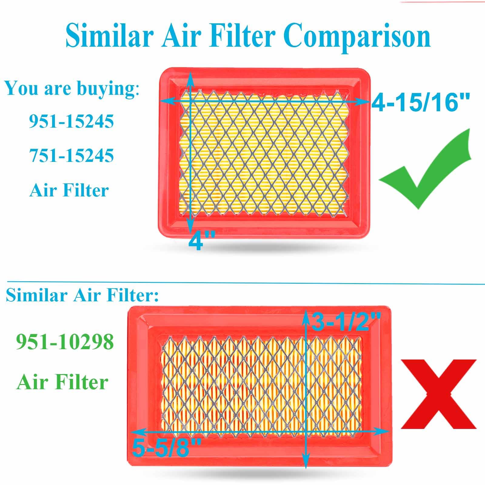 HEYZLASS air filter installed on Cub Cadet 159cc engine for clean airflow