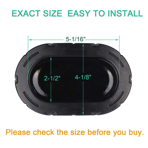 HEYZLASS filter dimensions 6-5-8 inches long by 4-1/8 inches wide by 2 inches tall.