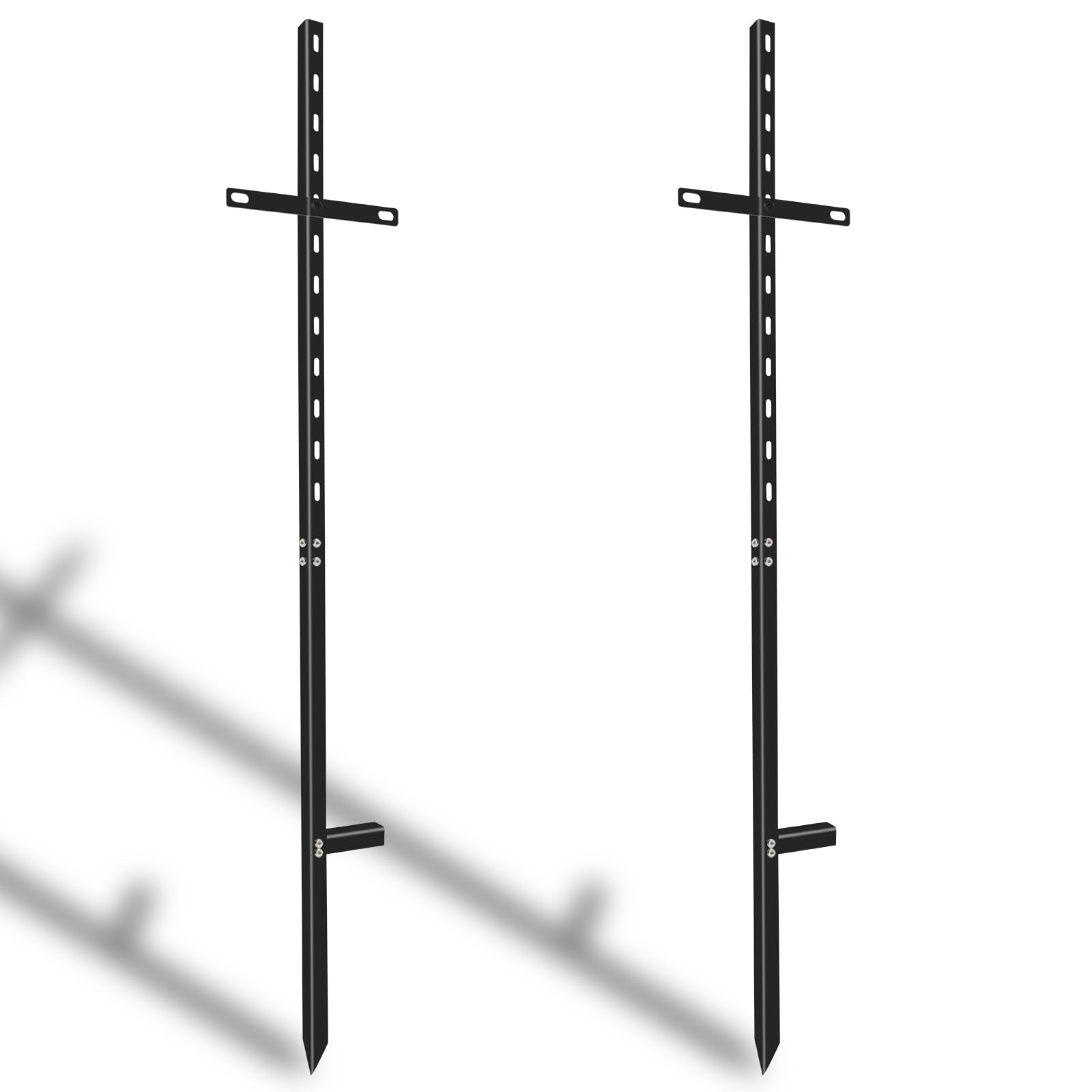 Hezaosth 46-inch T-Bar yard stake provides sturdy outdoor sign support.