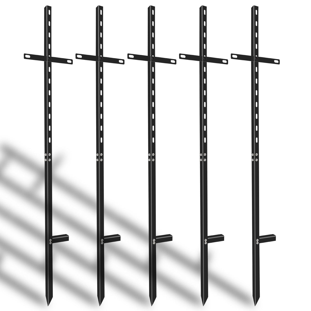 Hezaosth T Bar yard sign stake 46inch for durable outdoor displays in any garden or lawn