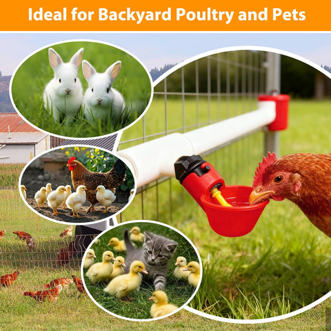 HFarming durable PVC hard plastic construction emphasizes long-lasting poultry equipment.