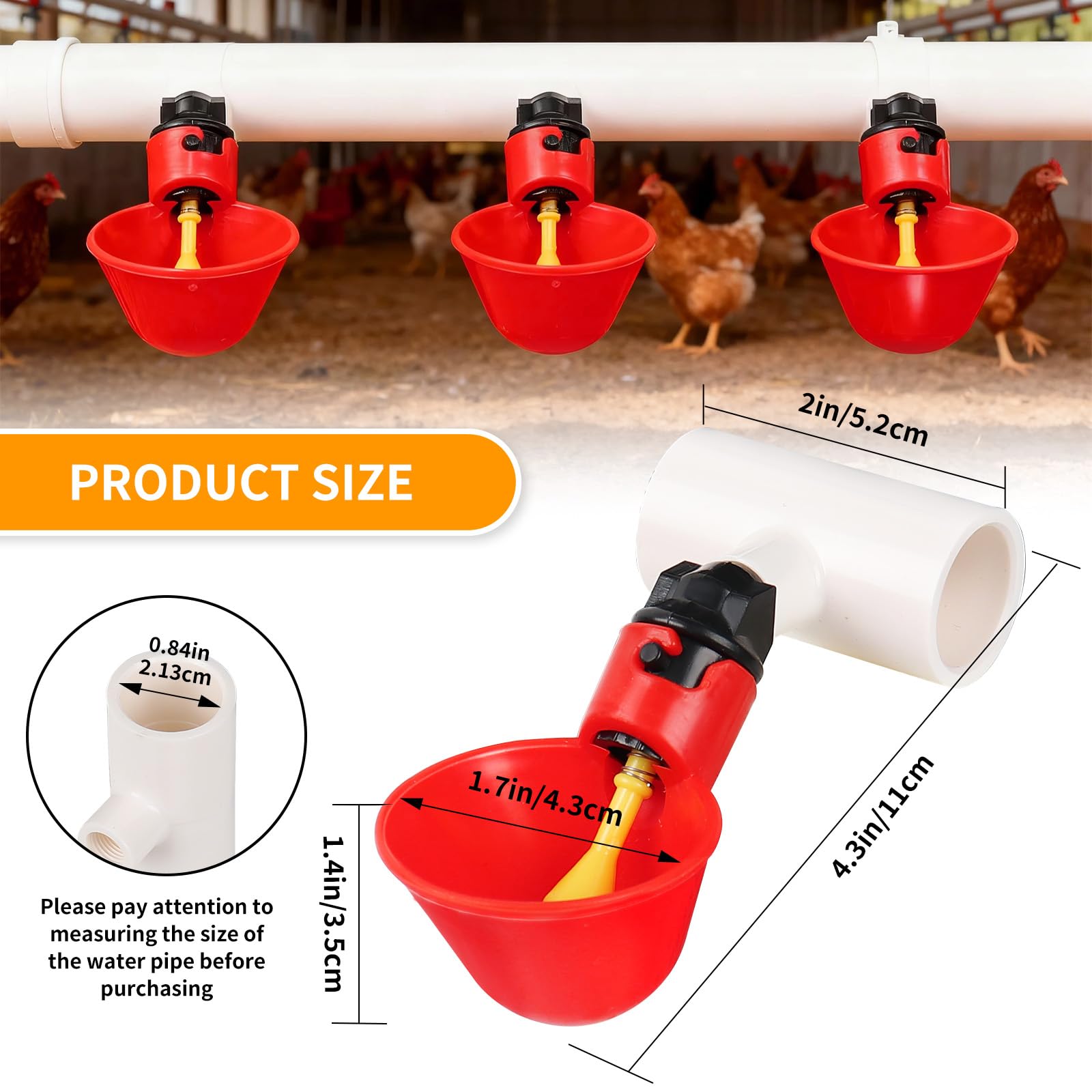 HFarming PVC tee fittings closeup highlight sturdy connections for leak minimization.