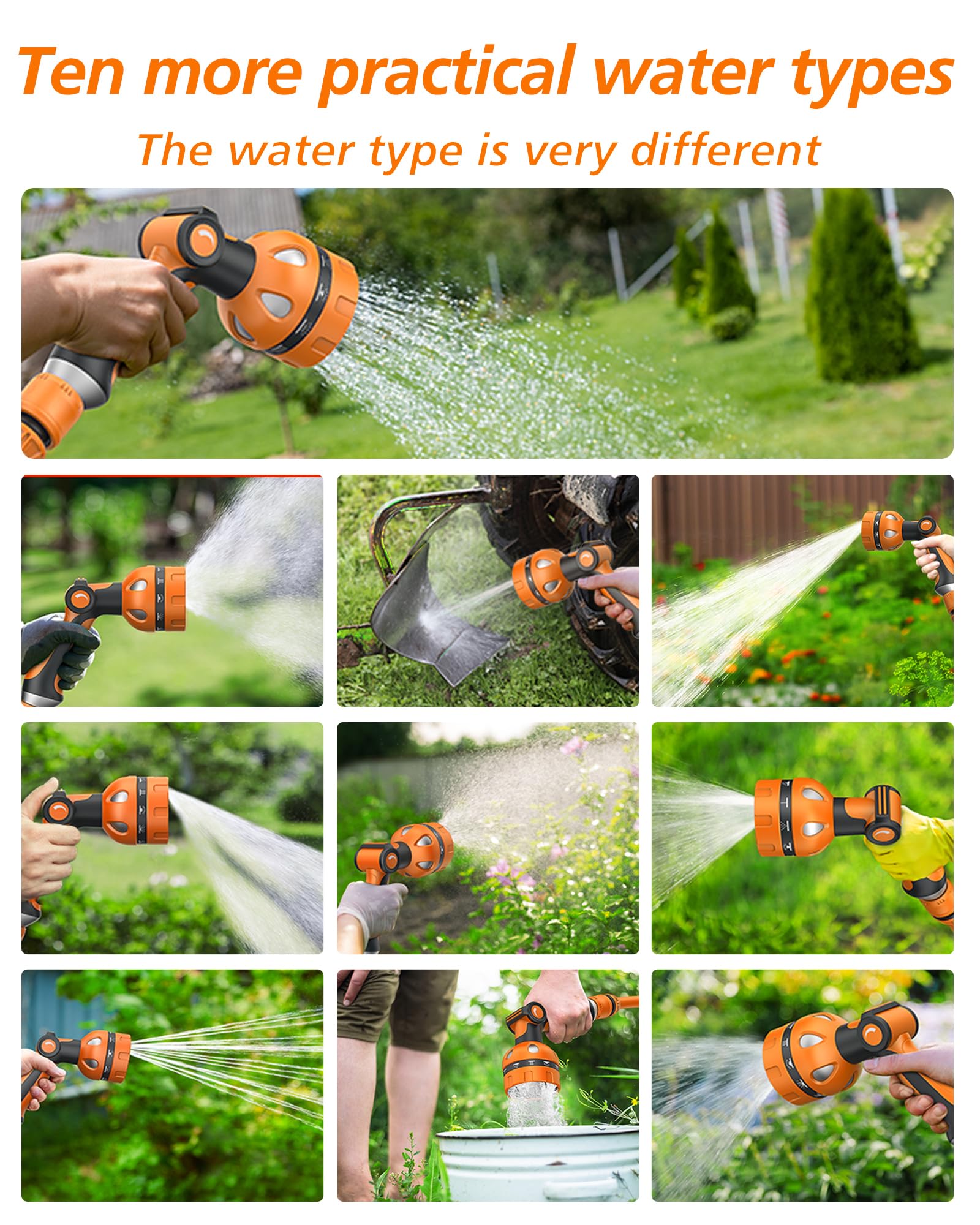 HFDSXS nozzle close-up shows ergonomic thumb control for comfortable operation.