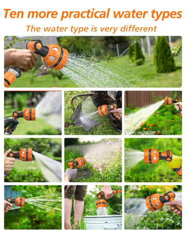 HFDSXS nozzle close-up shows ergonomic thumb control for comfortable operation.