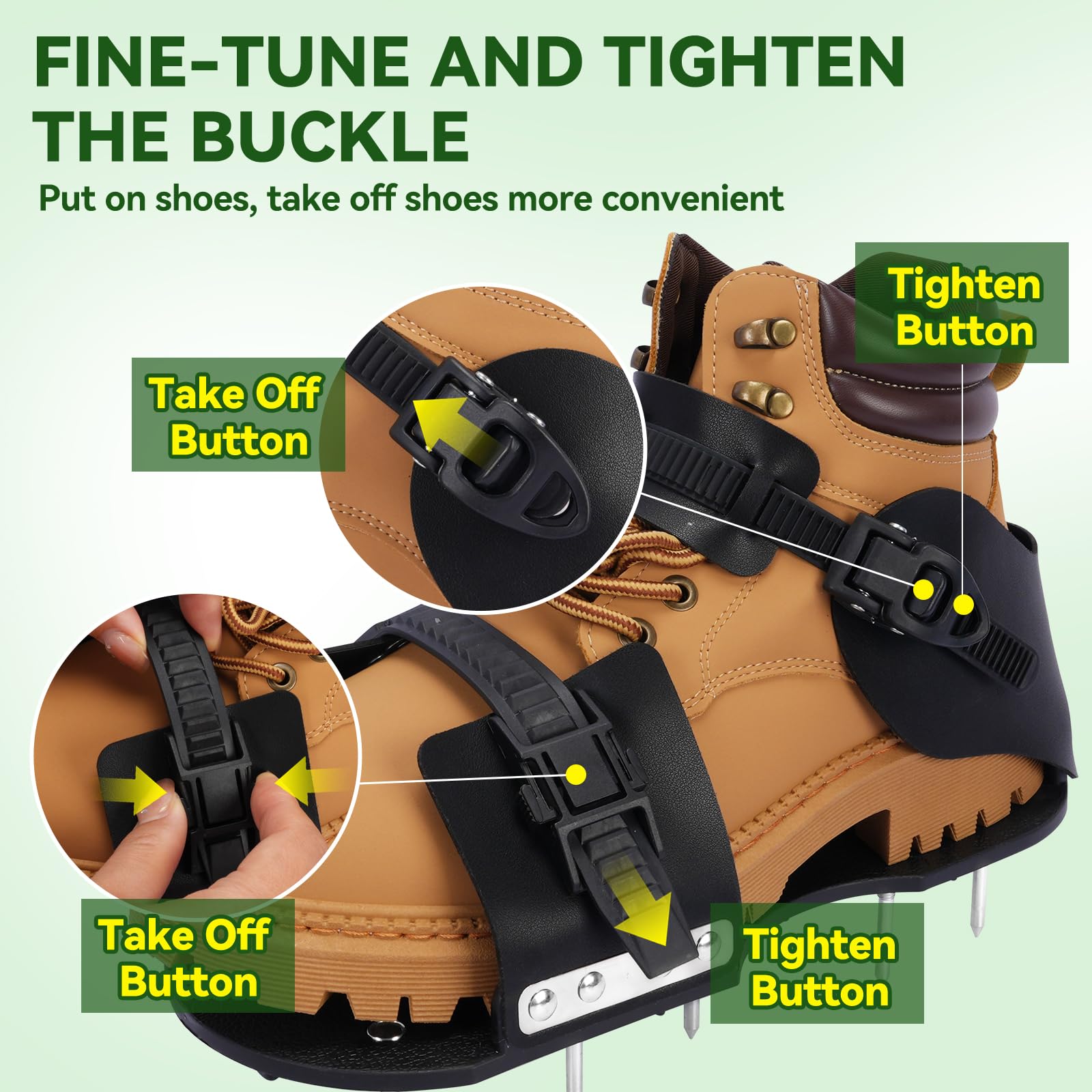 HFH 2-in-1 aerator and epoxy shoes for lawn and DIY tasks